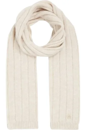 Tommy Hilfiger Tilbehør, Dame, , ONE SIZE, Cashmere, Blød Cashmere Creme Strik Tørklæde