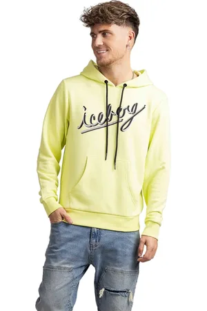 Iceberg Sweathshirts & Hoodies, Herre, Gul, M, Bomuld, Logo Hoodie