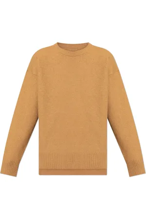 Jil Sander Strik, Herre, Brun, M, Uld, Uld sweater