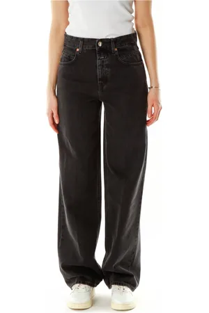 Closed Jeans, Dame, Grå, W30 L32, Denim, Bredbenede jeans med mellemhøj talje