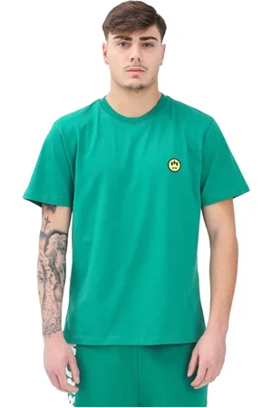 BARROW Top, Herre, Grøn, M, Bomuld, Grøn kortærmet T-shirt Regular Fit