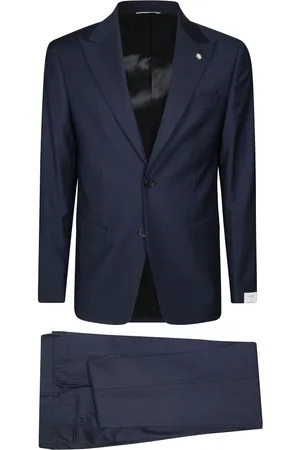 Manuel Ritz Jakkesæt, Herre, Blå, 2XL, Elegant Kjole til Særlige Anledninger