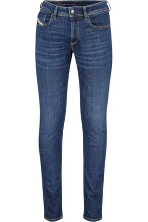 Diesel Jeans, Herre, Blå, W28 L32, Bomuld, Pantalon-5-P Slim-fit Jeans