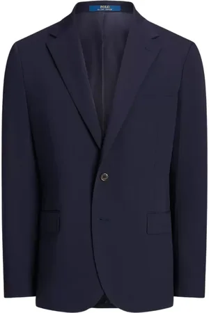 Ralph Lauren Jakke, Herre, Blå, S, Uld, Enkeltknap Tailored Fit blazer