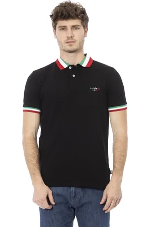 BALDININI Top, Herre, Sort, 2XL, Tricolor Polo Shirt