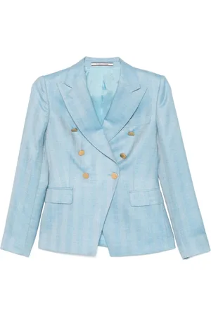 TAGLIATORE Jakke, Dame, Blå, 2XS, Uld, Sky Double-Breasted Blazer