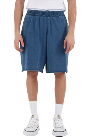 Purple Brand Shorts, Herre, Blå, 2XL, Bomuld, Strikket Bermuda Shorts med Broderet Logo