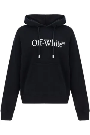 OFF-WHITE Sweathshirts & Hoodies, Herre, Sort, S, Bomuld, Logo-broderet Skate Hættetrøje
