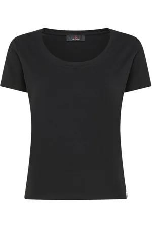 Peuterey Top, Dame, Sort, L, Bomuld, Sort Bomuld Stretch T-shirt