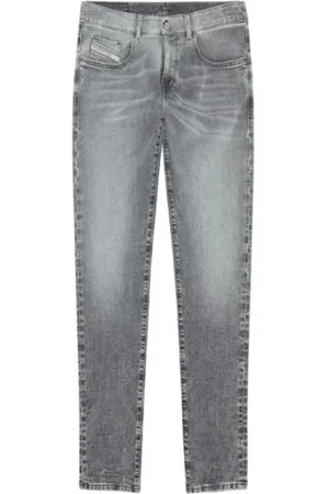 Diesel Jeans, Herre, Grå, W30, Bomuld, D-Strukt Slim-fit Jeans