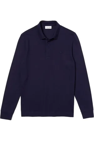 Lacoste Top, Herre, Blå, 2XL, Bomuld, Stretch Piqué Polo Smart Paris