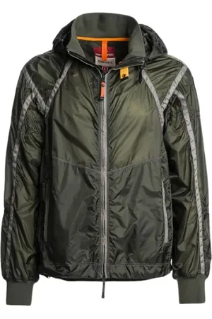 Parajumpers Jakke, Herre, Grøn, L, Nylon, Militær-inspireret hættetrøje med ribkanter