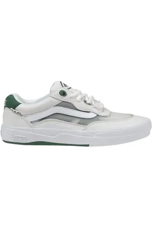 Vans Sko, Herre, Hvid, 42 EU, Grøn Ruskind Sneaker