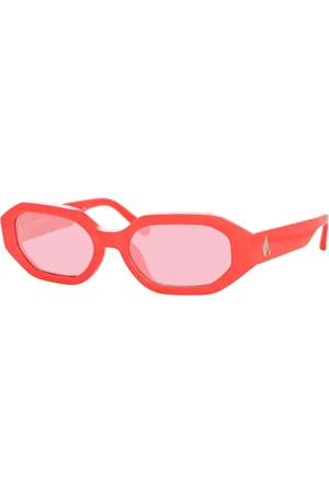 Linda Farrow Tilbehør, Dame, Rød, 54 MM, Uld, Attico14/11 Stilfulde Solbriller