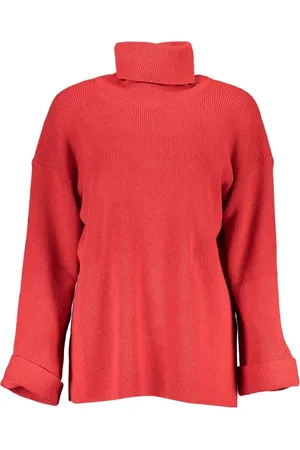 GANT Strik, Dame, Rød, S, Uld, Ele Højhalset Uldbluse