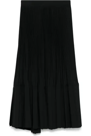 JUNYA WATANABE Nederdel, Dame, Sort, S, Plisseret Midi Nederdel