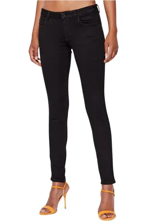 Guess Jeans, Dame, Sort, W31, Denim, Slim Dark Denim Skinny Jeans
