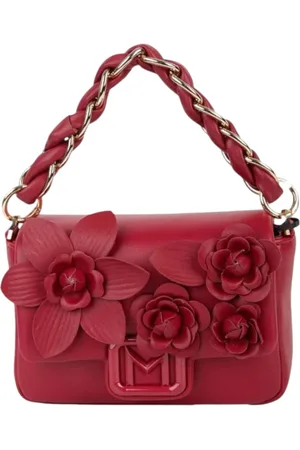 MARELLA Taske, Dame, Rød, ONE SIZE, Uld, Rød Crossbody Taske med Broderet Klap