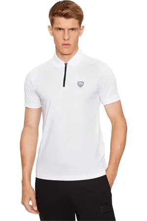 EA7 Top, Herre, Hvid, L, Regular Fit Polo Shirt