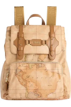 ALVIERO MARTINI 1A CLASSE Taske, Dame, Brun, ONE SIZE, Bomuld, Brun Soft Fusion Rygsæk med Geo Classic Print