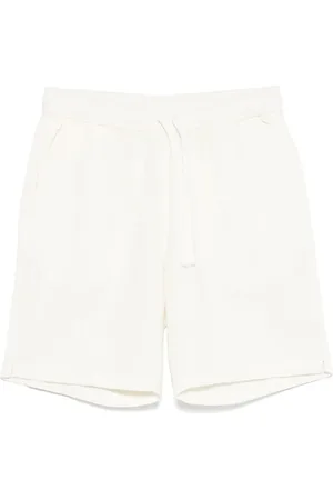 Universal Works Shorts, Herre, Hvid, W32, Bomuld, Enkle hvide elastiske talje shorts