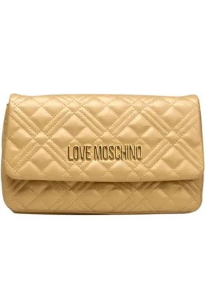 Moschino Taske, Dame, Gul, ONE SIZE, Uld, Skuldertaske med magnetisk lukning