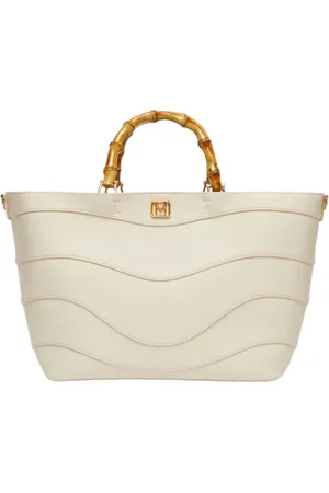 MARELLA Taske, Dame, , ONE SIZE, Bambus, Ivory Shoppingtaske med Bambushåndtag