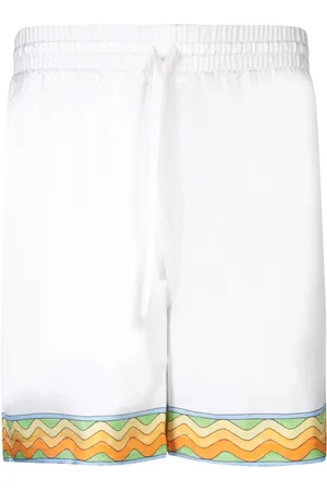Casablanca Shorts, Herre, Hvid, XS, Uld, Hvide Silke Shorts Stilfuld Elegant