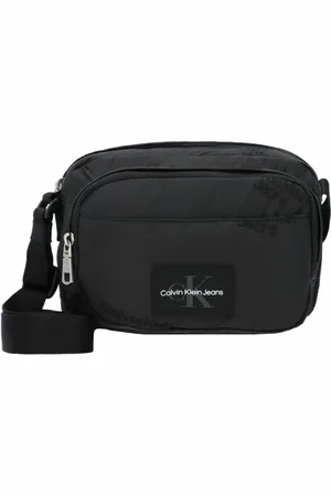 Calvin Klein Taske, Herre, Sort, ONE SIZE, Uld, Tekstil Kamerataske
