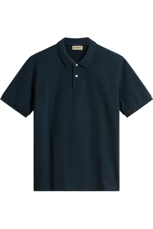 Woolrich Top, Herre, Blå, L, Blå Polo Skjorte Kort Ærme
