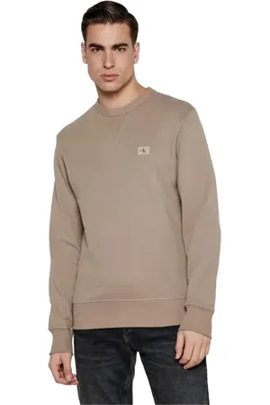 Calvin Klein Sweathshirts & Hoodies, Herre, , XL, Bomuld, Bomuld Langærmet Sweater