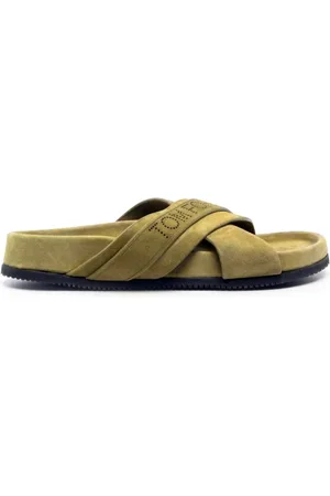 Tom Ford Sko, Herre, Brun, 41 EU, Uld, Brun Sandaler Stilfuldt Sommerfodtøj