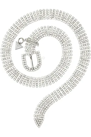 Guess Tilbehør, Dame, Grå, S, Crystal Bælte