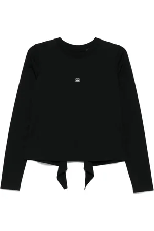 Givenchy Top, Dame, Sort, M, Sort Signatur 4G Crew Neck Sweater