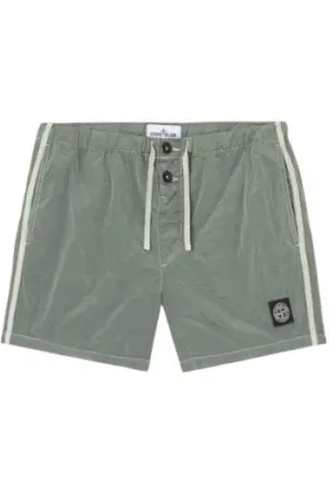 Stone Island Badetøj, Herre, Grøn, M, Nylon, Sage Badebukser Nylon Metal