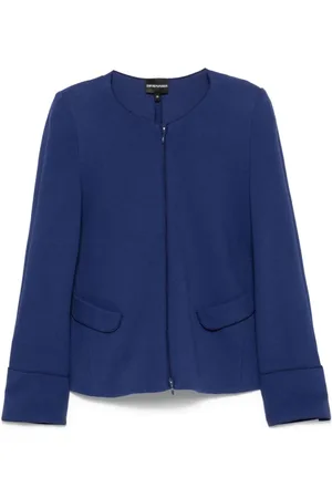 Emporio Armani Jakke, Dame, Blå, XL, Tyl, Blå jakker med Ocean Style