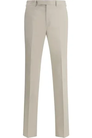 Ermenegildo Zegna Bukser, Herre, , S, Bomuld, Elegant Cigarette Cut Suit Pants