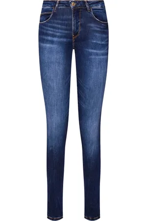 Guess Jeans, Dame, Blå, W27, Bomuld, Skinny Stretch Jeans