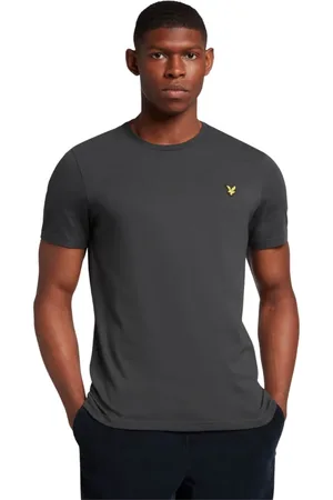 Lyle & Scott Top, Herre, Grå, 2XL, Almindelig t-shirt