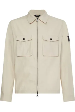 Calvin Klein Jakke, Herre, , L, Bomuld, Let Skjortejakke Sand