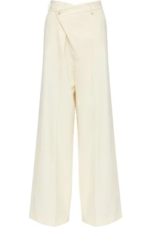 Maison Margiela Bukser, Dame, , 2XS, Uld, Bukser med Frontlukning