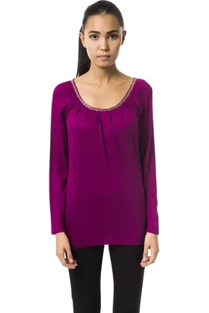 Byblos Top, Dame, Lilla, S, Uld, Lilla Viskose Top T-Shirt