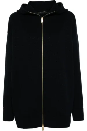 Fabiana Filippi Sweathshirts & Hoodies, Dame, Sort, 2XS, Elegant Silkebluse