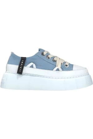 INUIKII Sko, Dame, Blå, 40 EU, Bomuld, Blå Canvas Sneaker Matilda Lav