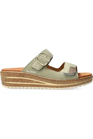 Mephisto Sko, Dame, Grøn, 35 EU, Grøn ruskind damesandal bred pasform