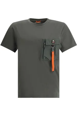 Parajumpers Top, Herre, Grøn, M, Bomuld, Pocket Detail T-Shirt Short Sleeves