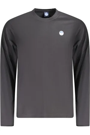 North Sails Top, Herre, Sort, S, Bomuld, Nautisk Eventyr Langærmet T-shirt