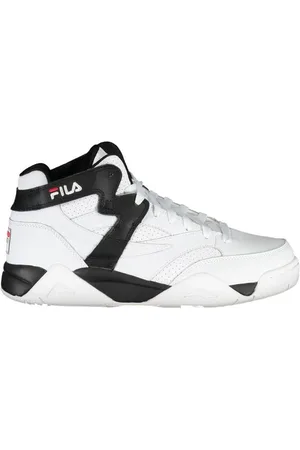 Fila Sko, Herre, Hvid, 40 EU, Læder, Sporty High-Top Sneakers med Kontrastdetaljer