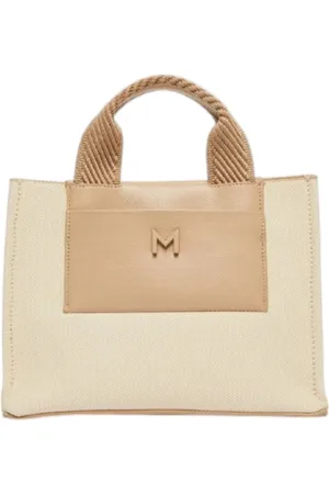 MARELLA Taske, Dame, , ONE SIZE, Læder, Canvas og læder tote taske