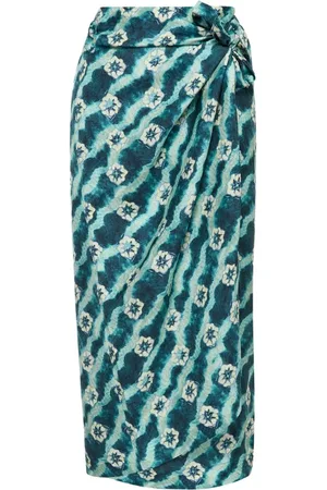 Maliparmi Nederdel, Dame, Grøn, M, Uld, Stilfuld Modekollektion